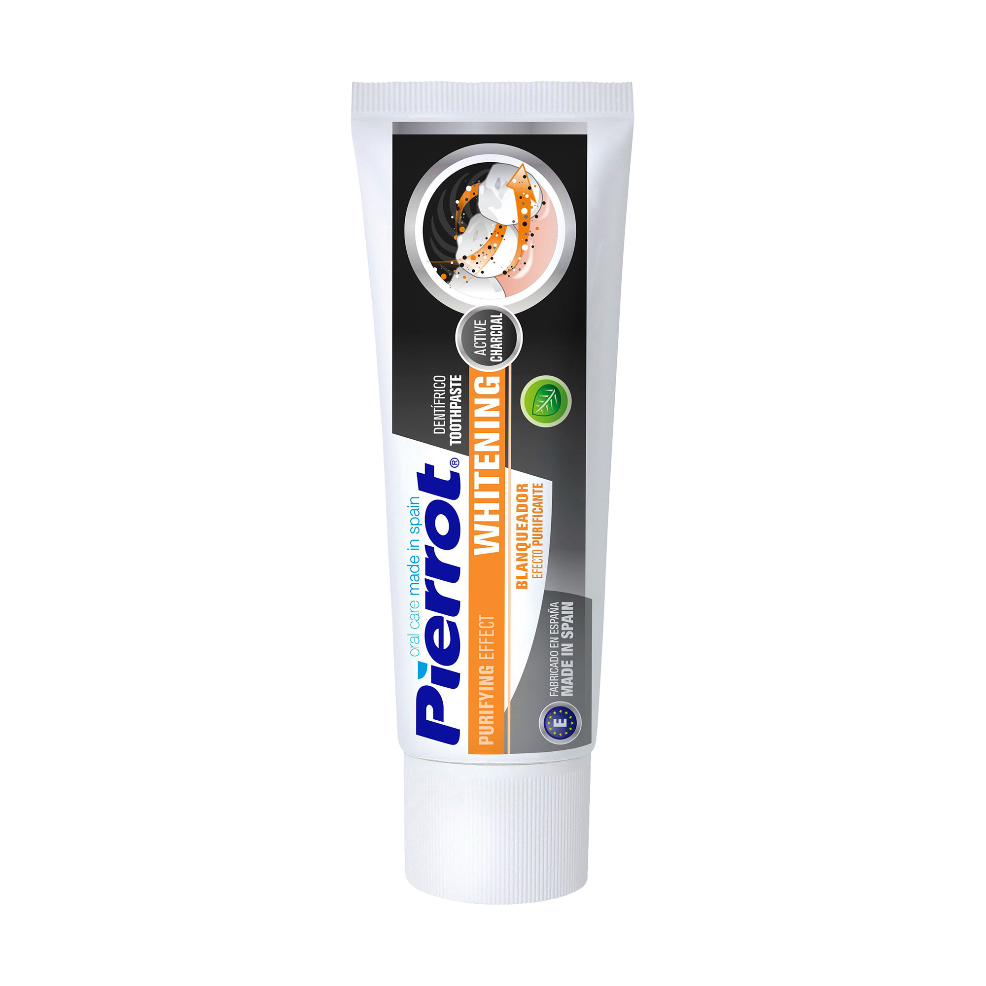 Зубна паста Pierrot Whitening Active Charcoal з активованим вугіллям, 75 мл
